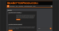 Desktop Screenshot of beabetterproducer.com