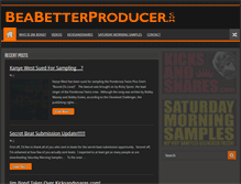 Tablet Screenshot of beabetterproducer.com